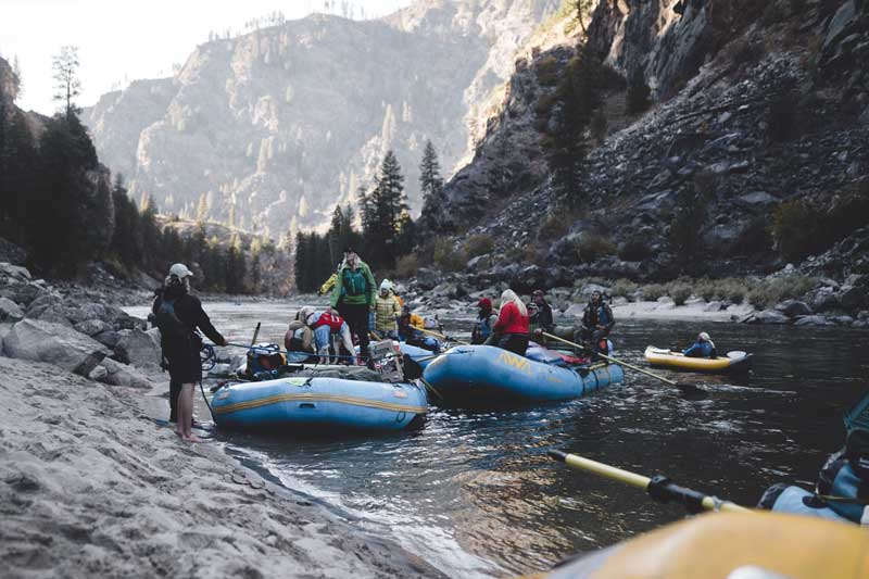 Rafting og vannsport i utdrikningslag